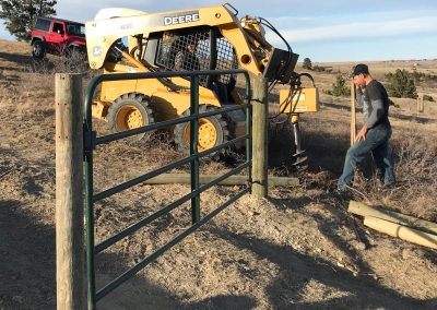 Photo of fencing a pasture.