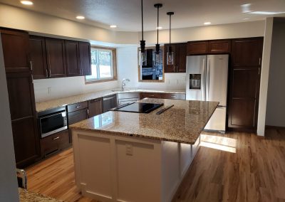 Photo of a remodeled kitchen.