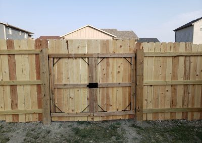 Photo of a fence gate.